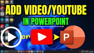 ADD Video or EMBED YouTube Link in PowerPoint Presentation Tutorial [upl. by Santoro]