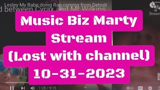 Krystal is Keeping Lesley Down Music Biz Marty Stream 10312023 [upl. by Yramliw681]