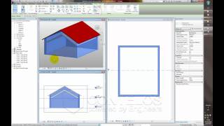 Autodesk Revit Architecture 2012 Dachhaut und Dämmebene getrennt modellieren [upl. by Nivlek167]