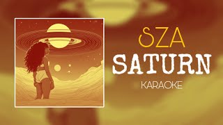 SZA  Saturn lyrics Instrumental  KARAOKE [upl. by Ertnod]