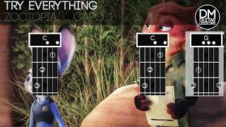 Try Everything  Zootopia  Shakira  Guitar Strumalong [upl. by Martynne756]