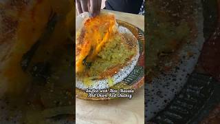 Rayalaseema Style Erra Karam Masala Dosa  Palletoori Dosa  DLF  Lingampally  masaladosa [upl. by Kerrie]