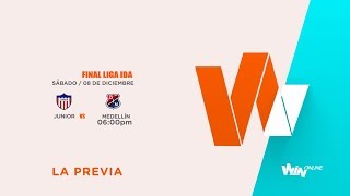 Junior vs Medellín La previa  En vivo  Liga Aguila  Final ida [upl. by Kotick]