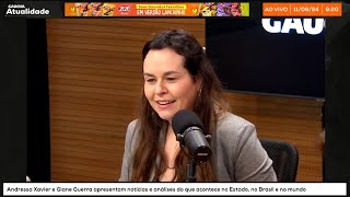 Apresentadora Andressa Xavier estreia na RBS TV com comentários diários  Atualidade [upl. by Seavir]