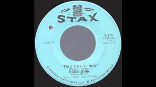 Mable John  Im A Big Girl Now  1967 Soul on Stax label [upl. by Hessler]