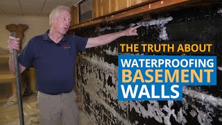 Waterproofing Basement Walls  Finished amp UnFinished Basement [upl. by Nytram]