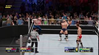 WWE 2K17 The Vaudevillains TagTeam Finisher  Whirling Dervish [upl. by Galitea]