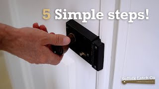 How to Install a Rim Lock  Step by Step Guide [upl. by Entwistle]