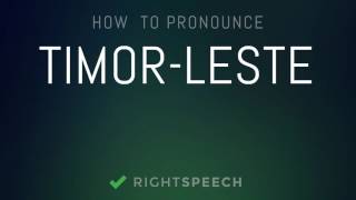 TimorLeste  How to pronounce TimorLeste [upl. by Stark]