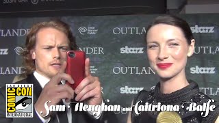 Outlander Premiere  Sam Heughan amp Caitriona Balfe [upl. by Anselmo577]