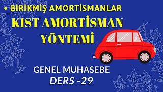 29DERS Kıst Amortisman Yöntemi  257 Birikmiş Amortismanlar [upl. by Libnah]