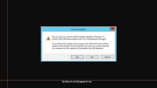 How to Decline or not approve Windows Updates in WSUS [upl. by Nilyam457]