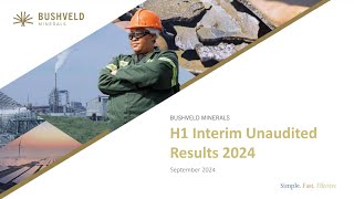 BUSHVELD MINERALS LIMITED  Interim Results [upl. by Terrie]