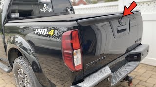 Nissan Frontier MODS Blacking Out Rear Nissan Emblem [upl. by Airan42]