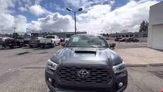 Toyota Tacoma 2023 TRD Sport magnetic gray sitting🪑on the lot  With her multi terrain monitor [upl. by Vilhelmina]