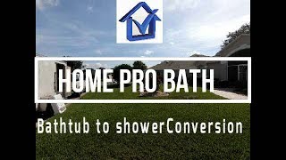 Bathtub To Shower Conversion Home Pro Bath [upl. by Lleira]