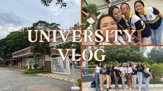 uni vlog 🌹 college presentation recollection university tour Tarlac State University [upl. by Koorb]