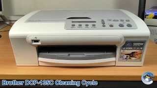 Brother DCP135C How to do Printhead Cleaning Cycles and Improve Print Quality [upl. by Pergrim430]