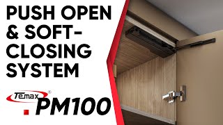 How to install Push to Open Door Opener Hydraulic Soft Close System  Wardrobe cabinet [upl. by Aniara]