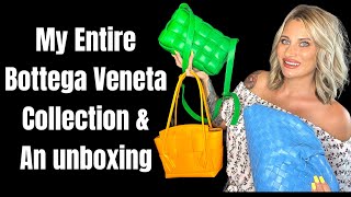 BOTTEGA VENETA HANDBAG UNBOXING  My Bottega Veneta Handbag collection 2022 [upl. by Nnanaej]