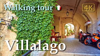 Villalago Abruzzo Italy【Walking Tour】History in Subtitles  4K [upl. by Cresida858]