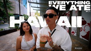 everything we ATE in hawaii pt 1 ☕️ 🥐 🍗 🍴 [upl. by Radford]