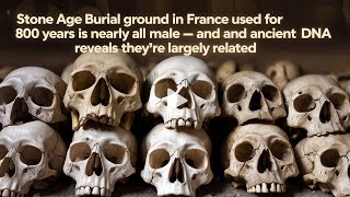 Stone Age Burial Ground in France Reveals AllMale Skeletons Related by DNA [upl. by Robyn]