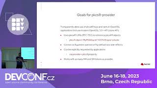 Building an OpenSSL 3 provider for PKCS11  DevConfCZ 2023 [upl. by Naed]