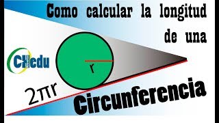 Como calcular la longitud de una circunferencia [upl. by Assirialc]