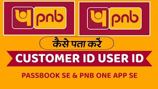 PNB Passbook Me Customer ID Kaise Pata Kare [upl. by Addiel687]