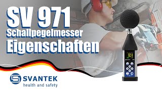 Schallpegelmesser der Klasse 1  SV 971A  SVANTEK Deutschland  Eigenschaften [upl. by Nemlaz]