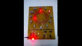 Analog clock using led 555 timer 4017 counter 1 [upl. by Slen865]