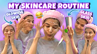 My Very HONEST and REAL Skincare Routine😂PARODY  Parody [upl. by Noeruat]