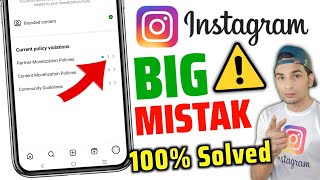 Instagram Partner Monetization Policies Violation  Monetization Policy Violation ठीक कैसे करें [upl. by Ruenhs]