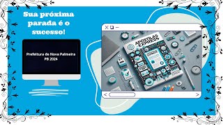 Apostila Prefeitura de Nova Palmeira PB 2024 Auxiliar de Serviços Gerais [upl. by Elmira523]