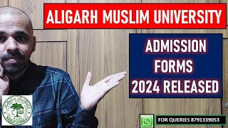 AMU application forms 2024 released I AMU admission forms 2024 I amu admission 2024 [upl. by Maryl551]