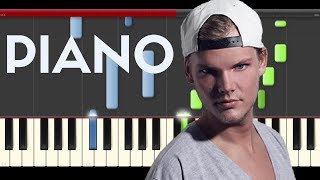 Avicii Without You Sandro Cavazza Piano Midi tutorial Sheet app Cover Karaoke [upl. by Earehs544]