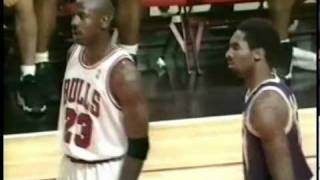 Kobe Bryant fadeaway over Michael Jordan [upl. by Ymer]