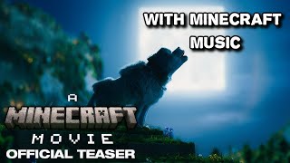 Minecraft Movie teaser with Minecraft Music CrazySamycraft [upl. by Mook]