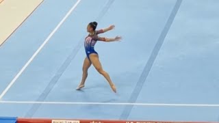 Leanne Wong  13150 Floor  Olympic Trials 2024 [upl. by Gothar]