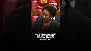 Millie Odhiambo calls out Linet Toto for kneeling before a fellow MP [upl. by Alyda]