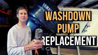 Washdown Pump Replacement SHURFLO to JABSCO  Marine Tech  Vlog12 [upl. by Nyrahtak]