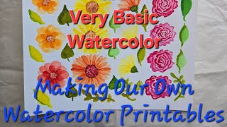 PART ONE Very Beginner Watercolor Starting from the Beginning [upl. by Gnoz]