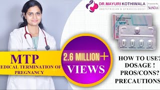 MTP Abortion Kit एमटीपी एबॉर्शन किट की जानकारी  Use करने का सही तरीका Gynecologist in Jaipur [upl. by Evelc]