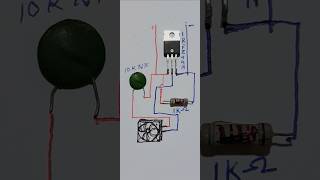 How to makeDC fan temperature controlAutomatic speed control electronic youtubeshorts [upl. by Aielam]