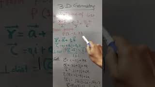 3D geometry  three dimensional geometry  perpendicular distance of a line from a point in 3D math [upl. by Ocsic]