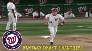 Washington Nationals Fantasy Draft Franchise vs Chicago Cubs MLB 13 The Show [upl. by Lehcsreh463]