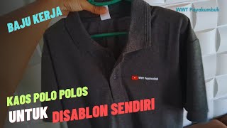 Kaos Polo Polos untuk Baju Kerja Komunitas dengan Sablon Youtube Channel Sendiri [upl. by Maryanne]