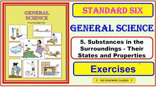 5 Substances in the surroundings  Their States and Properties Exercise Science Class 6th std6 [upl. by Apicella773]