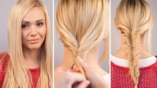 Easy Fishtail Braid Tutorial  Become Gorgeous [upl. by Iliak]